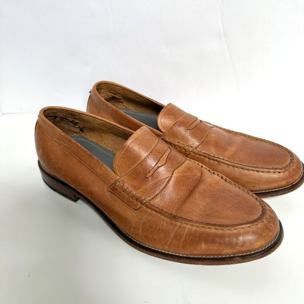 Cole Haan X Todd Snyder Willet Cognac Brown Tan Leather Loafers Men’s Size 11